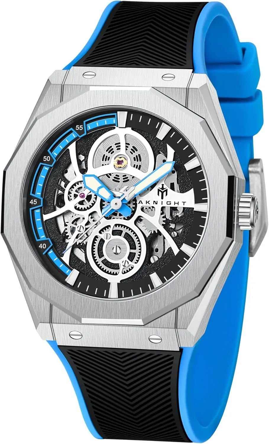 Self-Winding Sapphire Crystal 100M Waterproof Diving Watch Luminous equitable considerable Luxury Fashion Men's Watch Automatic Mechanical Watches for Men Skeleton Stainless Steel 