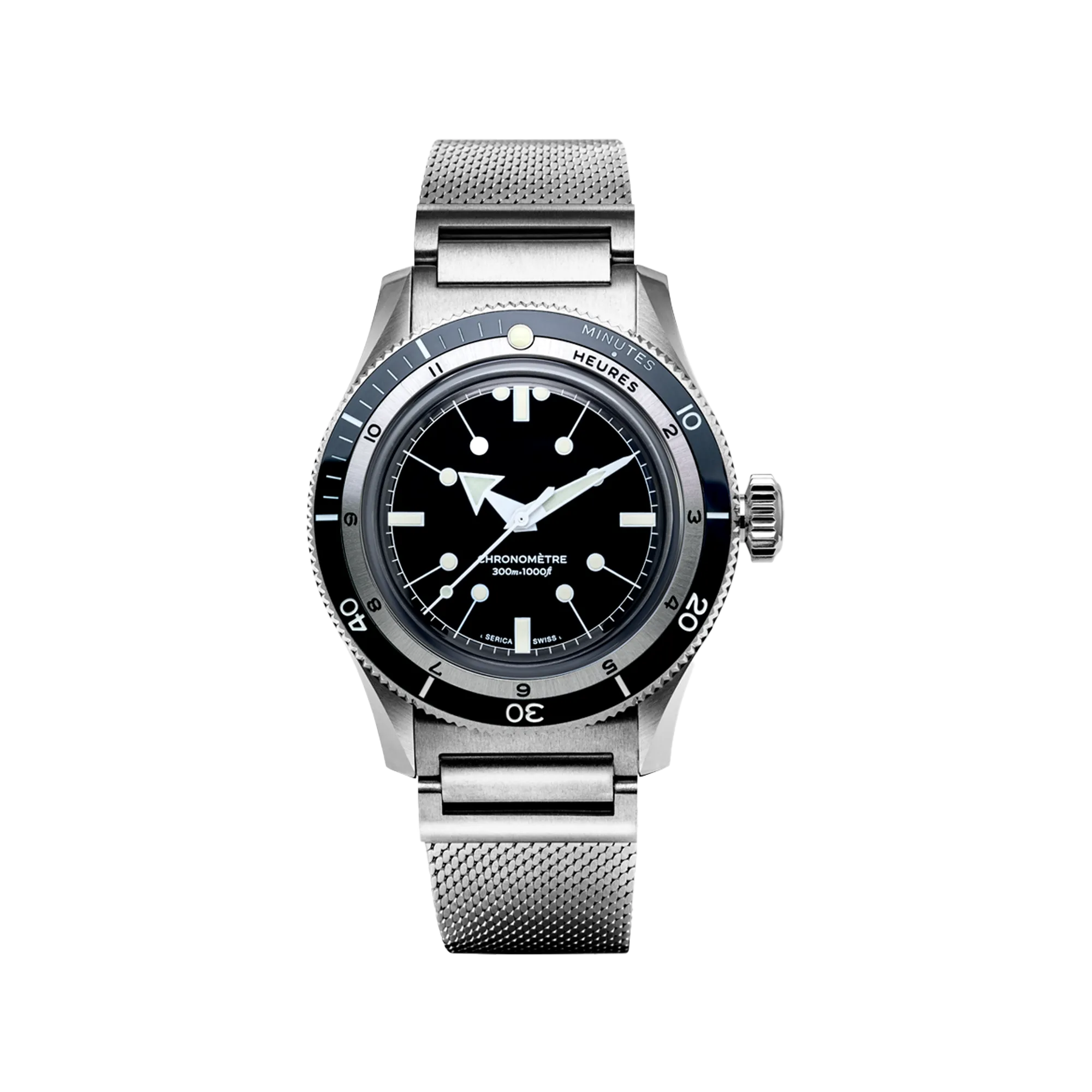 Serica 5303 Diving Chronometer Enamel Black