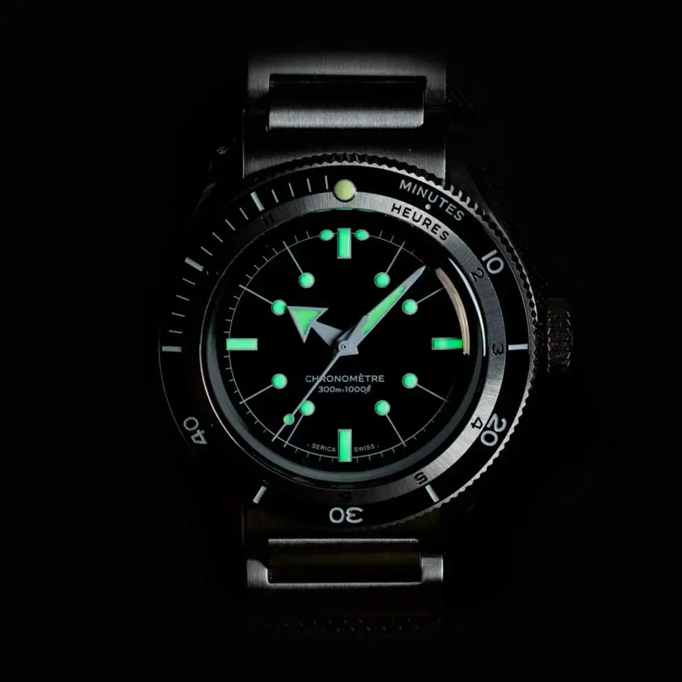 Serica 5303 Diving Chronometer Enamel Black
