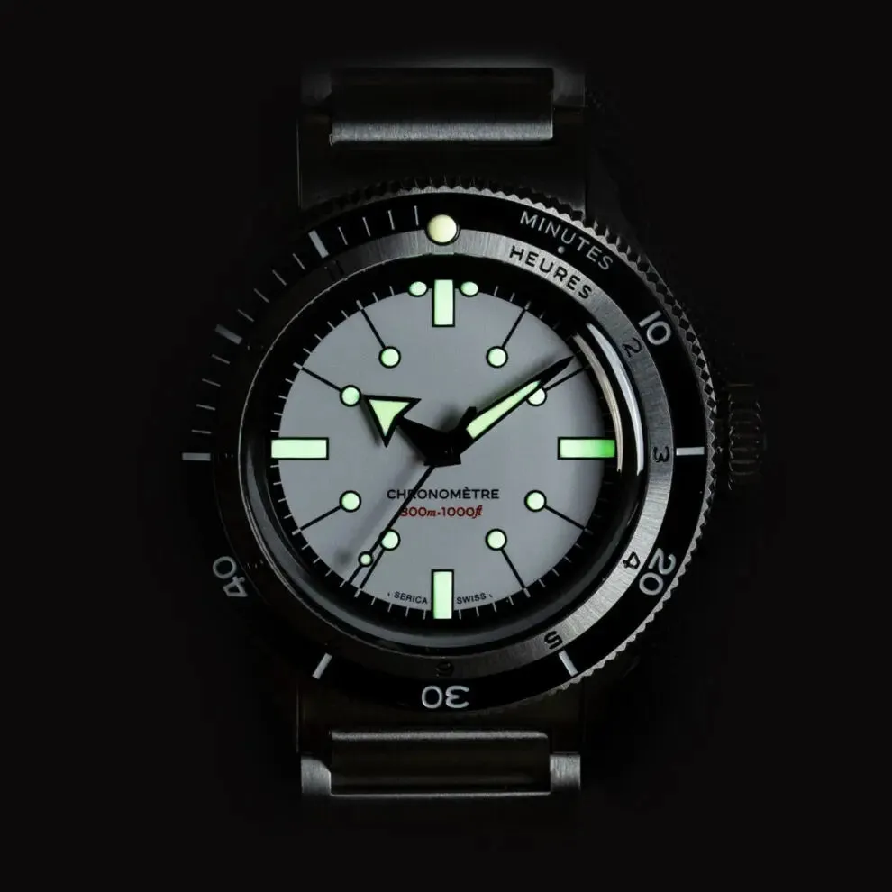 Serica 5303 Diving Chronometer Porcelain White