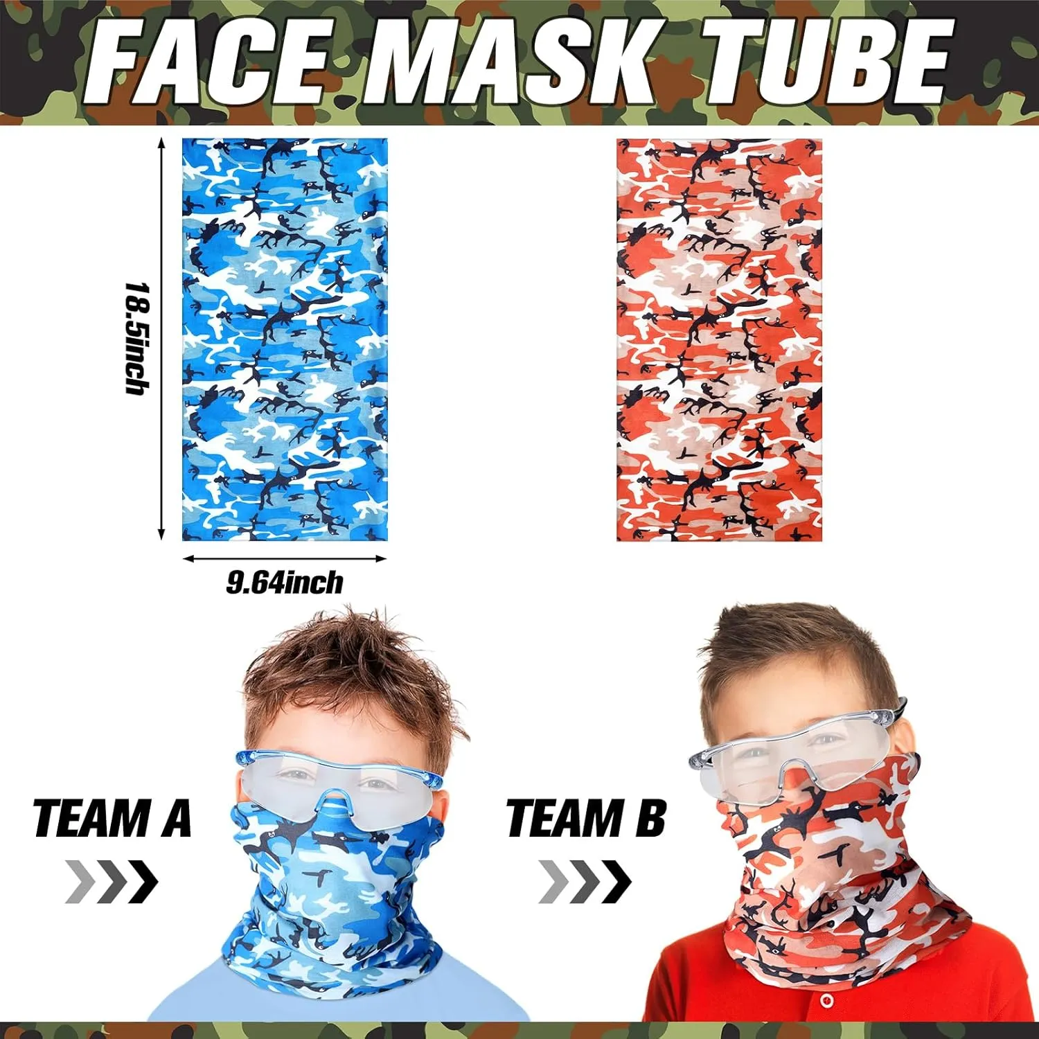 Sets Tactical Vest Kit leap resilience sheath pump Compatible with Nerf Party Favor, Face Mask Wrist Ammo Holder Toy Gift(Orange and Blue) Sosation 16 