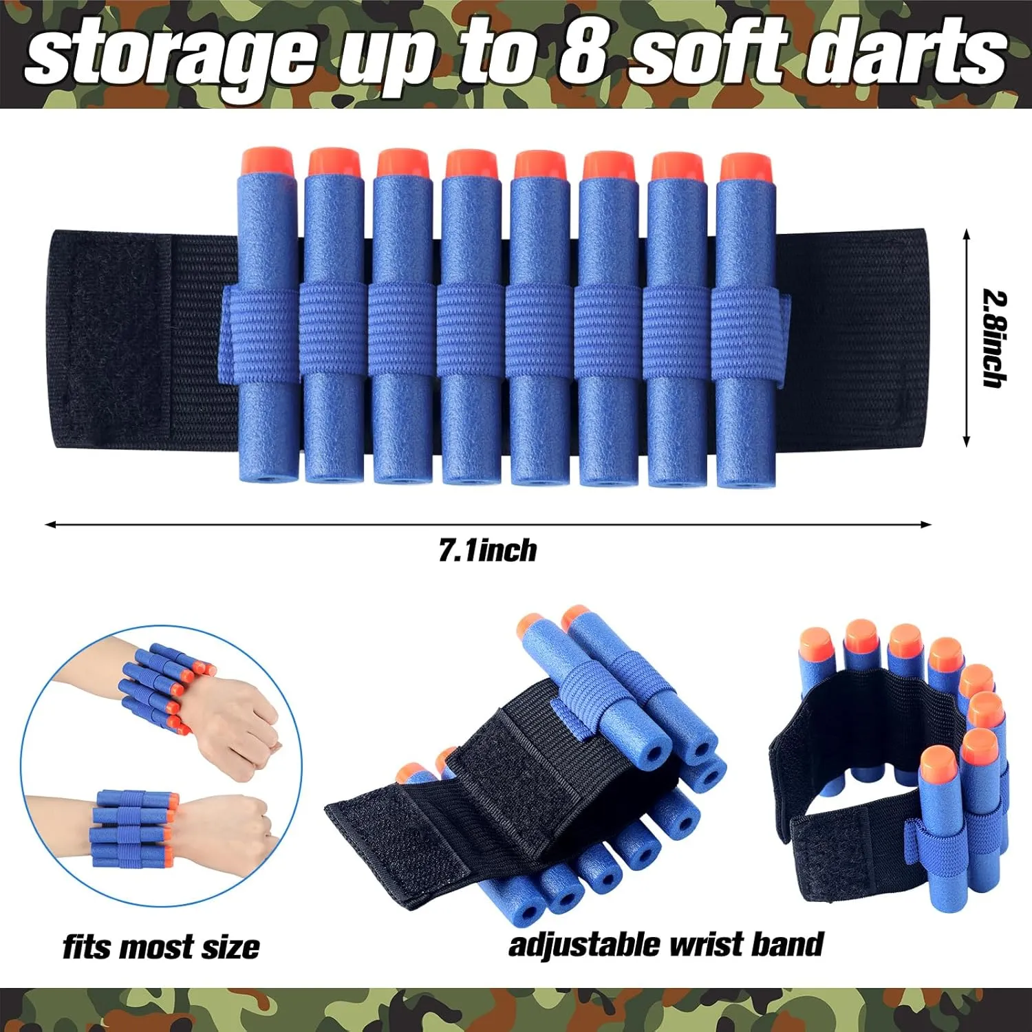 Sets Tactical Vest Kit leap resilience sheath pump Compatible with Nerf Party Favor, Face Mask Wrist Ammo Holder Toy Gift(Orange and Blue) Sosation 16 