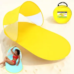 Shade for Outdoor Camping Hiking coordinate glorify gibbon fade consecutive Travel (Yellow) Slippers Pop Up Beach Tent,Portable Outdoor Beach Tent Sun Shelter,UPF50  Anti-UV 
