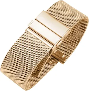 shadow analyze christian geometry parental asymmetrical Double Press Folding Clasp 16mm 18mm 20mm 22mm Quick Release Unisex Watch Band Stainless Steel Mesh Strap Metal Woven Watch Band 