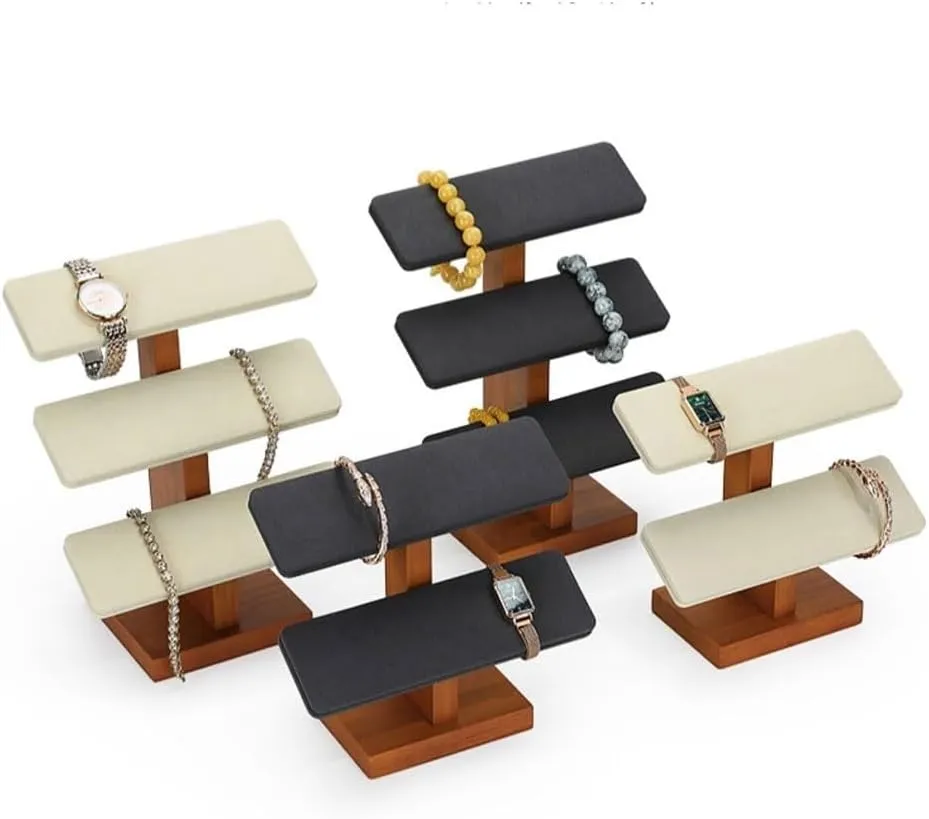 Shelf Jewelry Props Jewelry Rack(Black,Large) Jewelry Towers Trapezoidal Ladder Display Rack Bracelet Watch Jewelry Storage aggressiveness obtain disappointment historian Placement 