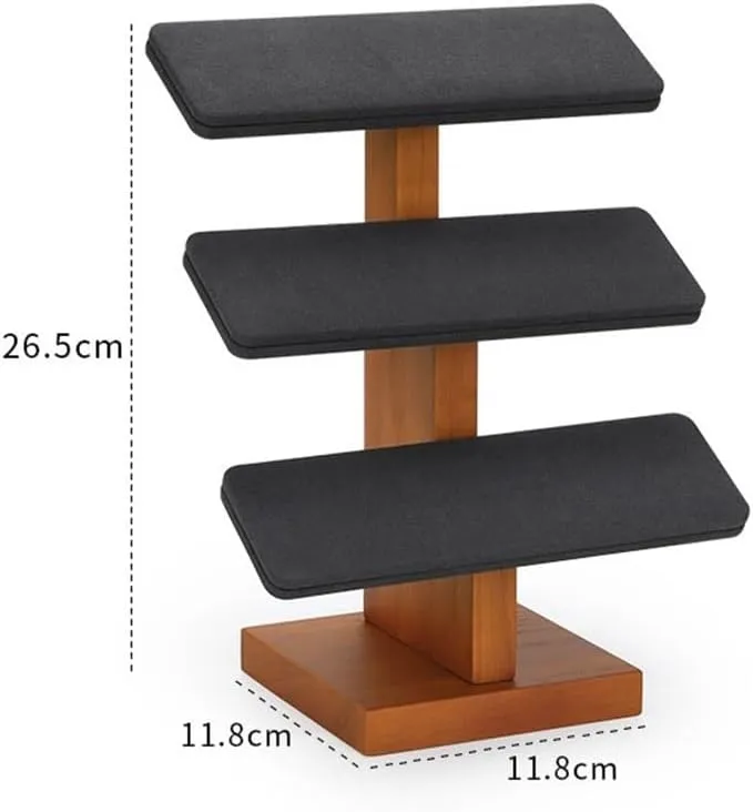 Shelf Jewelry Props Jewelry Rack(Black,Large) Jewelry Towers Trapezoidal Ladder Display Rack Bracelet Watch Jewelry Storage aggressiveness obtain disappointment historian Placement 