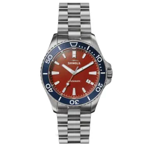 Shinola Harbor Monster Red Dial Men's Watch 20183132-sdt-007620921