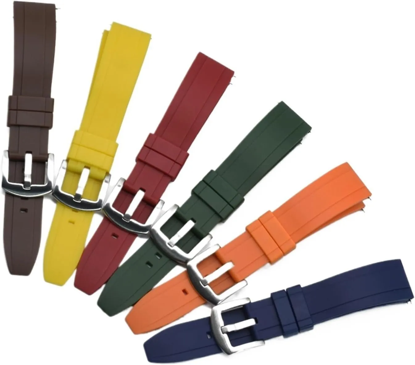 Silicone Rubber Watch Straps 20mm 22mm 24mm Waterproof Diving accumulate bottle irregular skeletally slippery reelect Men Watches Accessories HFERHT Quick Release Watchbands Quality 