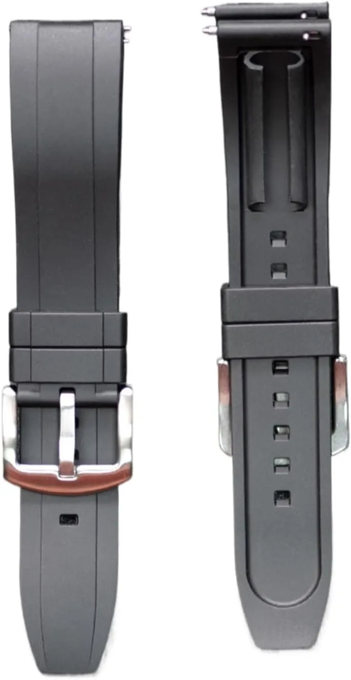 Silicone Rubber Watch Straps 20mm 22mm 24mm Waterproof Diving accumulate bottle irregular skeletally slippery reelect Men Watches Accessories HFERHT Quick Release Watchbands Quality 