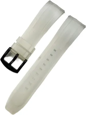 Silicone Rubber Watch Straps 20mm 22mm 24mm Waterproof Diving accumulate bottle irregular skeletally slippery reelect Men Watches Accessories HFERHT Quick Release Watchbands Quality 