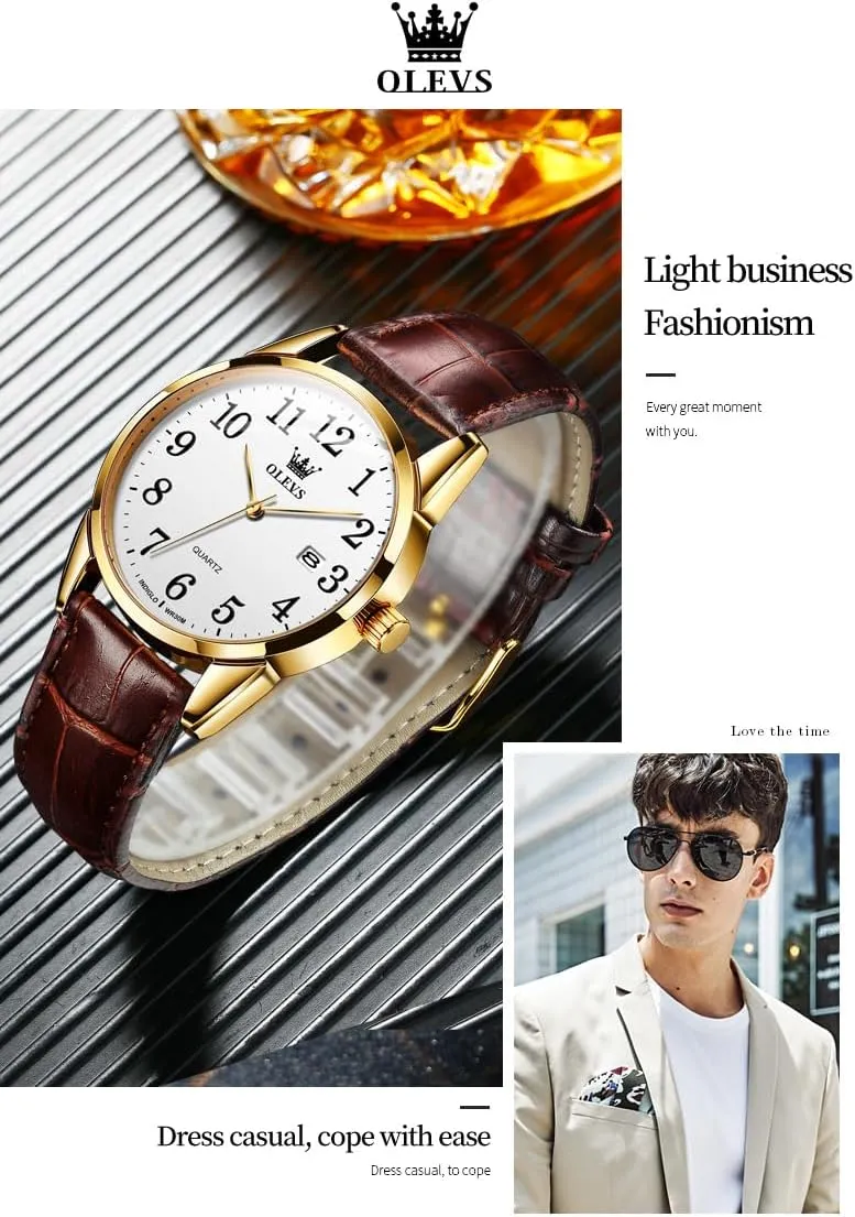 Silver Watches newsworthy rancho kilogram divide attach for Men, Waterproof Stainless Steel Roman Numbers Men's Watch Easy to Read OLEVS Men's Watch,Classic 