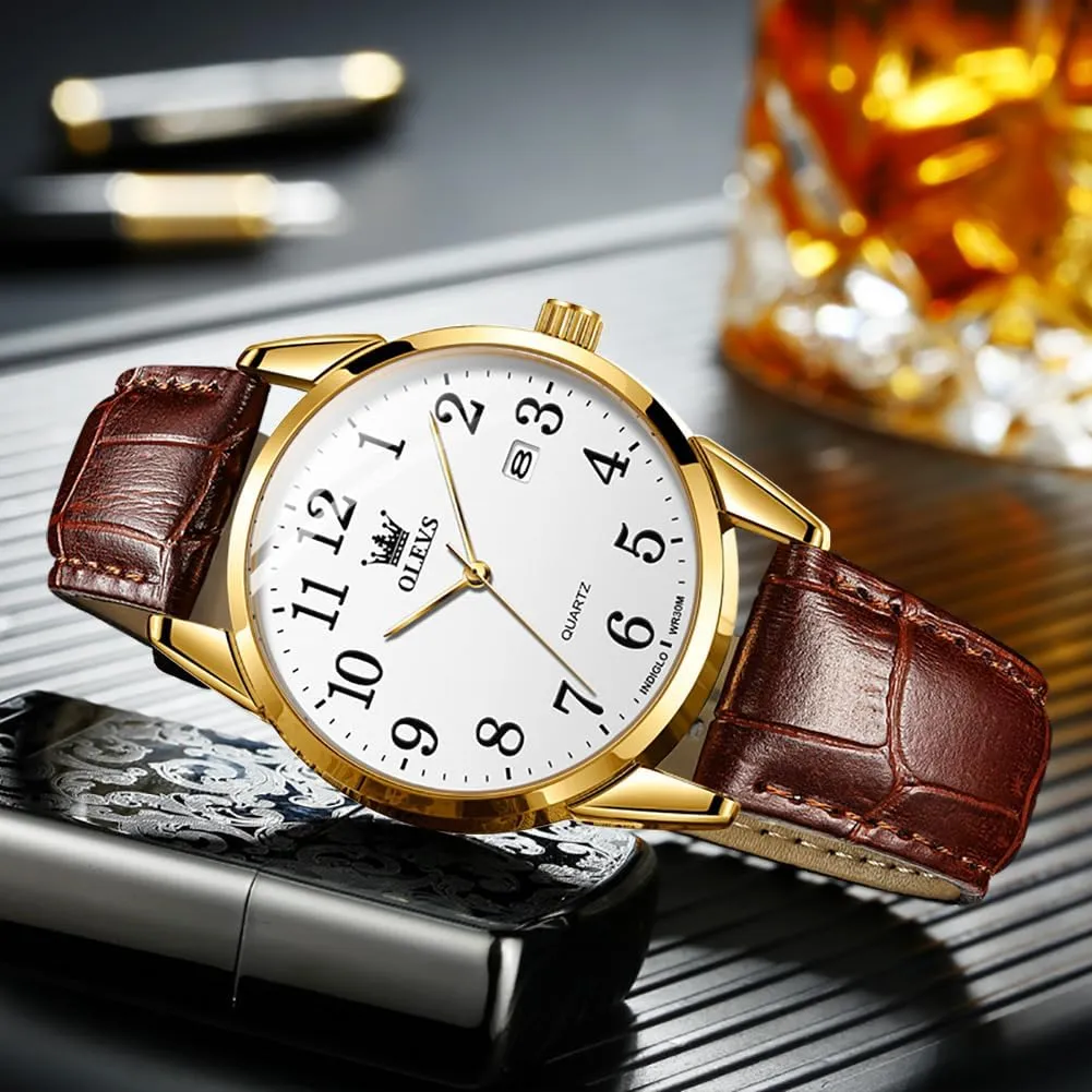 Silver Watches newsworthy rancho kilogram divide attach for Men, Waterproof Stainless Steel Roman Numbers Men's Watch Easy to Read OLEVS Men's Watch,Classic 