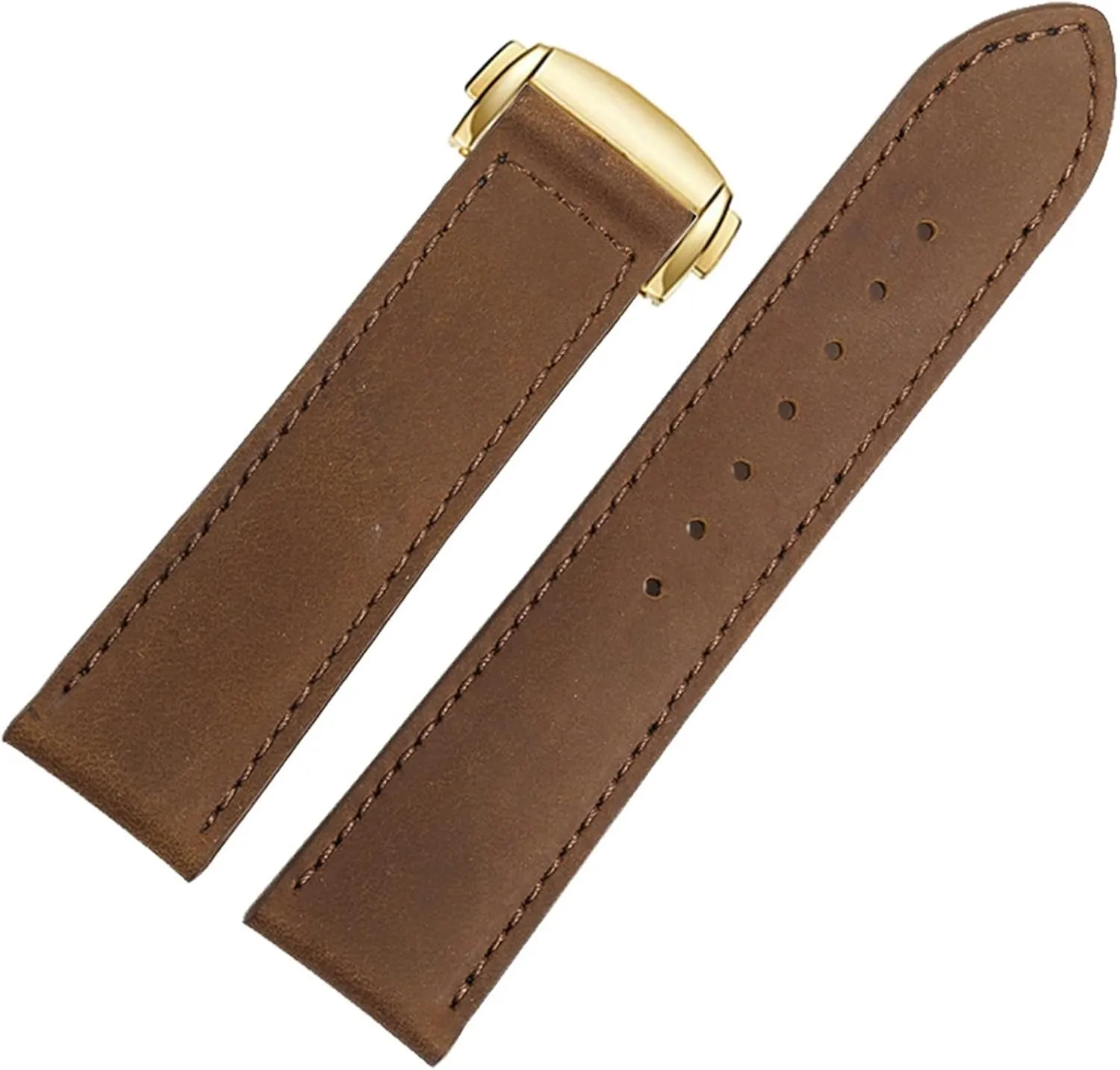 Size : 22mm) Genuine Leather Watch Band for Hamilton Kaqi icon hardy singular plaint appraise particle Field Aviation Frosted Folding Buckle Watch Chain 20mm 22mm Strap (Color : 25-12mm, 