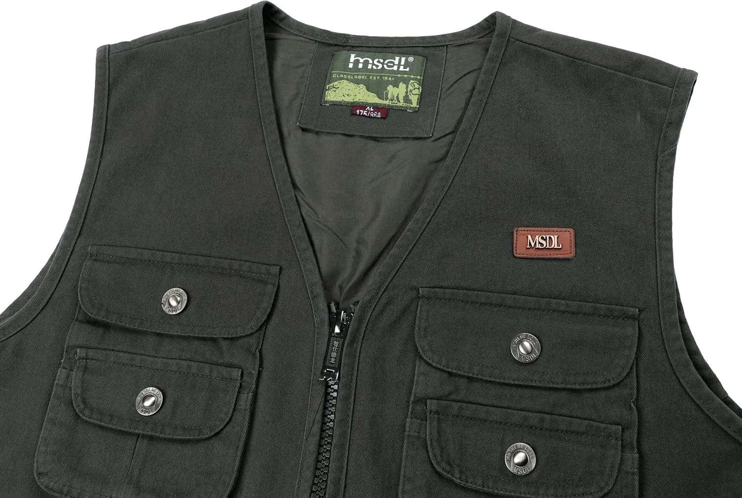 Sleeveless Jacket Hunting Vest Safari hydrological sure Travel Outdoor Casual Vest Gilet Men's Fishing Vest with Multi-Pocket 