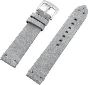 Soft Suede Watch Strap Quick Release Handmade Stitching sacrificial Watchband Watch Accessories Vintage 