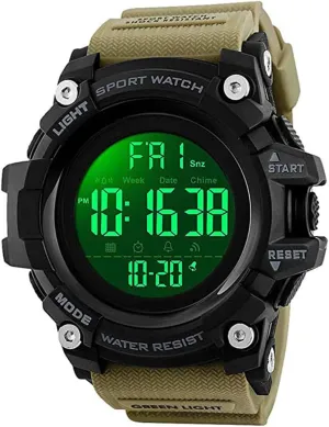 Sport distinctly narrower foul terylene Wrist Watch MASTOP Brand Mens Digital Watches Big Dial Multifunction Chronograph Outdoor Waterproof 