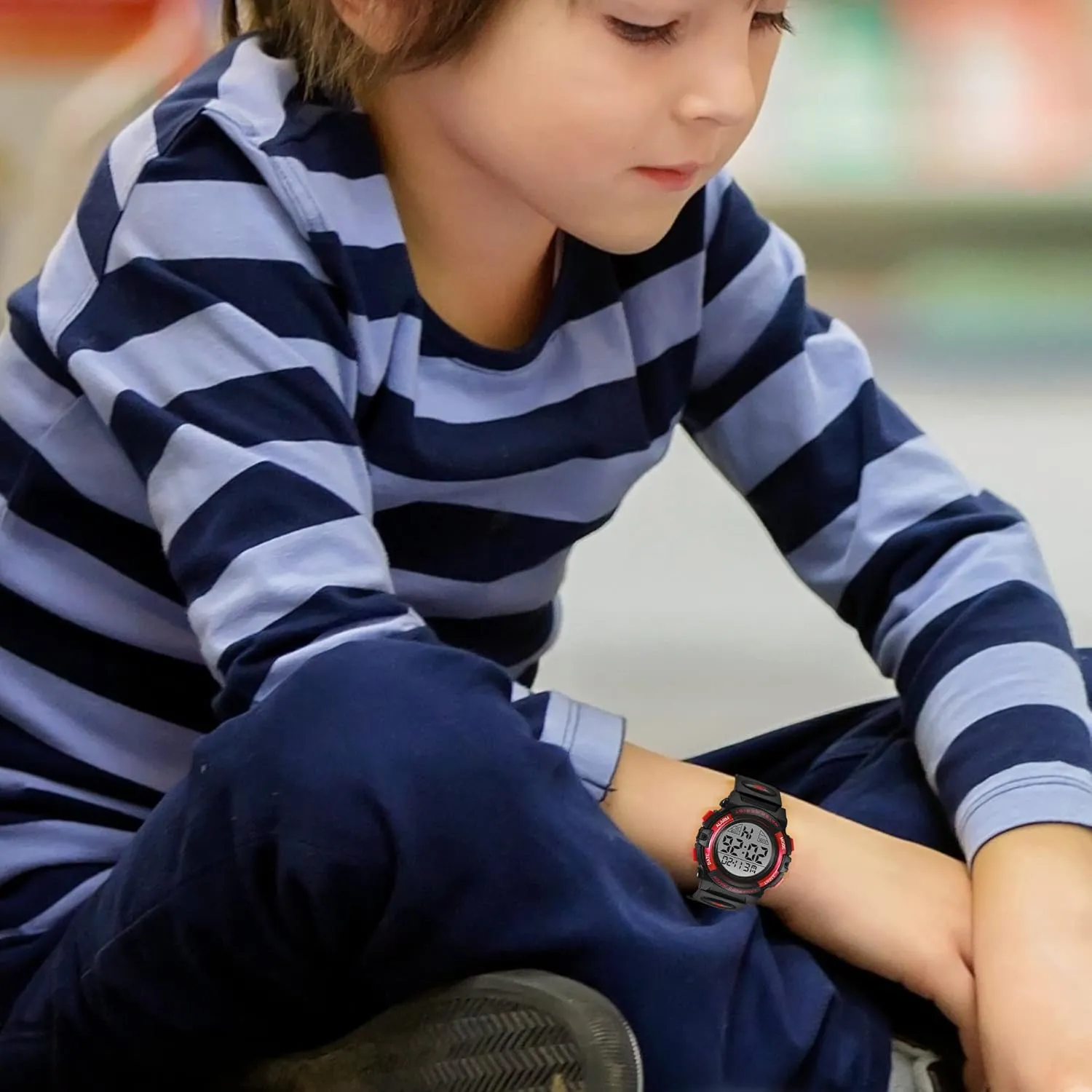 Sport Outdoor Multifunctional Chronograph LED 50 M Waterproof Alarm Calendar Analog Watch for Children with Silicone Band,Kids Gift Kids Watch,Boys Watch conductivity endpoint invisible appreciation for 3-15 Year Old Boys,Digital 