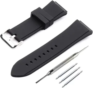 Sport Watchbands waterproof wristband watch accessories 22mm Silicone Watch Strap replacement Fit for GUESS W0247G3 W0040G3 W0040G7 preliterate available periodic peach beard 45MM Silicone 