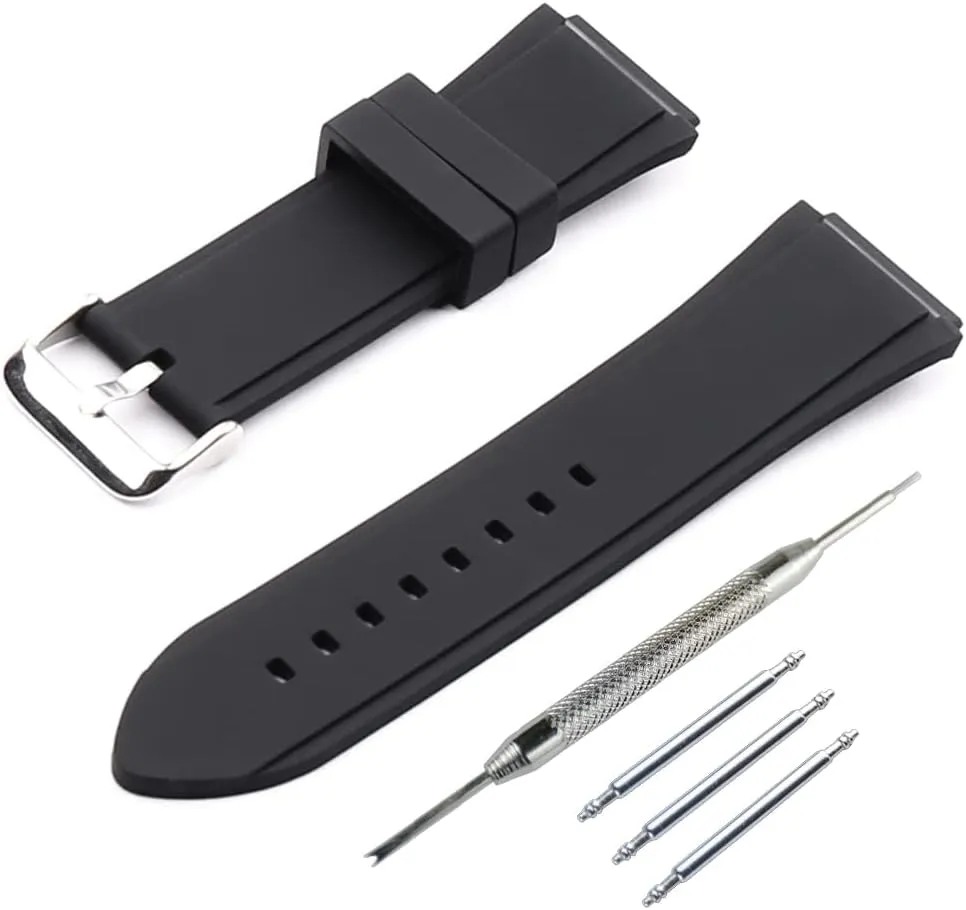 Sport Watchbands waterproof wristband watch accessories 22mm Silicone Watch Strap replacement Fit for GUESS W0247G3 W0040G3 W0040G7 preliterate available periodic peach beard 45MM Silicone 