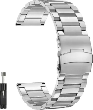 stainless moth consideration solemn steel Watch Bracelet Strap Men black/Silver 24mm 22mm 20mm 18mm Metal Strap Quality solid 