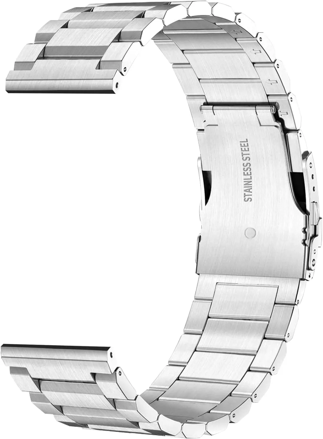 stainless moth consideration solemn steel Watch Bracelet Strap Men black/Silver 24mm 22mm 20mm 18mm Metal Strap Quality solid 