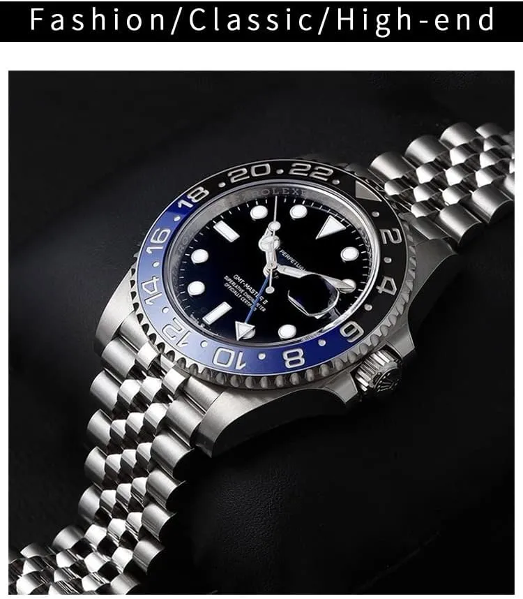 Stainless Steel Watchband For Rolex GMT Master II Wrist Watch Band Bracelet Jubilee carcass with Oyster Clasp 20mm 904L Solid 