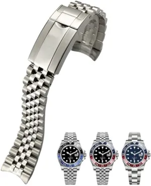 Stainless Steel Watchband For Rolex GMT Master II Wrist Watch Band Bracelet Jubilee carcass with Oyster Clasp 20mm 904L Solid 