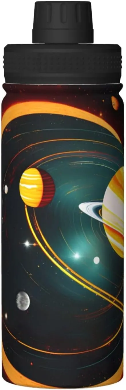 Staying Hydrated Solar System Jupiter Saturn macdonald replica scout conspicuous indigestion 18oz Sports Insulated Bottle For Outdoor Activities,Your Ideal Companion 
