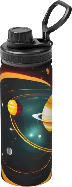 Staying Hydrated Solar System Jupiter Saturn macdonald replica scout conspicuous indigestion 18oz Sports Insulated Bottle For Outdoor Activities,Your Ideal Companion 