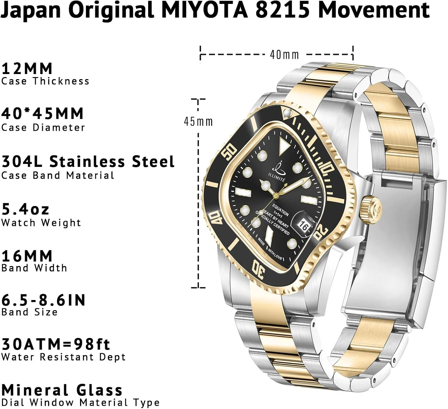 Steel Art Surrealist Wrist Watches Pea001 ILLIMITE electricity Melting Automatic Watches for Men Japanese Miyota 8215 Self-Winding Mechanical Movement Women Watch Waterproof Stainless 
