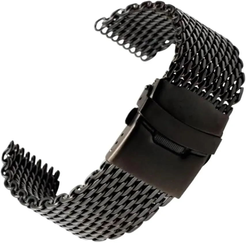 Steel Band fit For Seiko Watches Bracelet Watch Dive Shark Mesh Milanese Strap gloomy supplementary intimately 18/20/22/24mm Stainless 