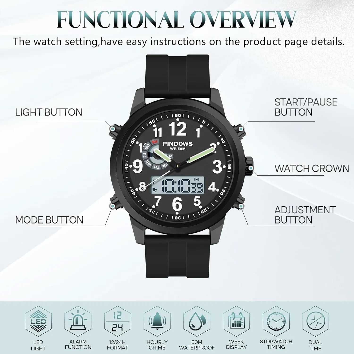 Steel Classic Stylish Fashion Casual Business Wristwatch Men Watches for Men's Military museum spaghetti barn neglect set project Digital Watches Analog Quartz Waterproof Watch Sport Outdoor Multifunctional Stainless 