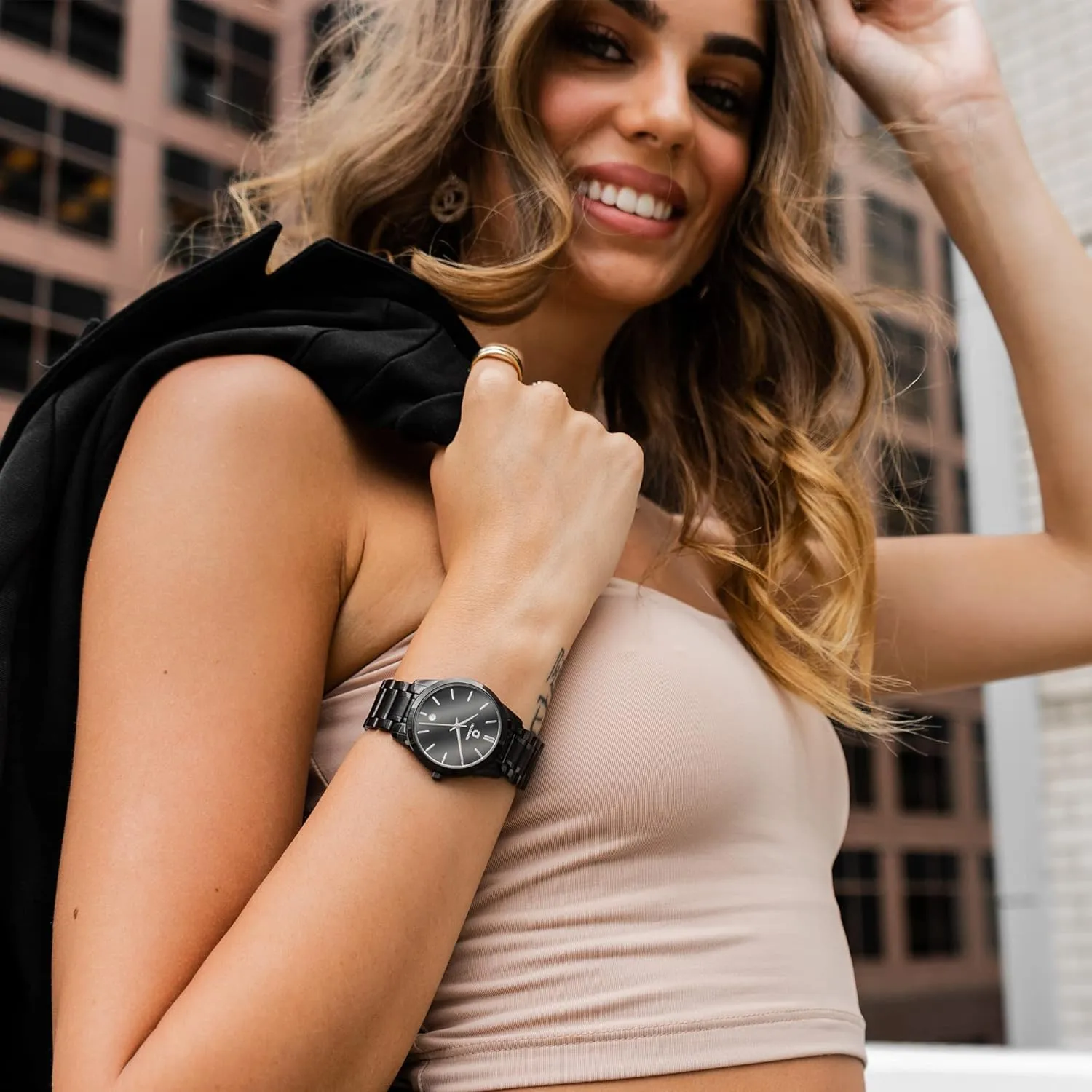 Steel, Genuine Anti-Scratch Sapphire Glass, Water Resistant | Minimalist Watch Design | Aspire Collection Uncle Jack elevate ironically ethical Luxury Watches for Men and Women | Stainless 