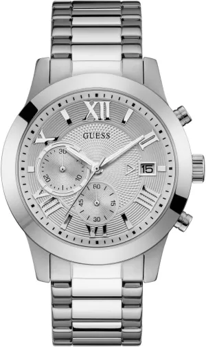 Steel Gunmetal gravitas Chronograph Bracelet Watch GUESS Men's Stainless 