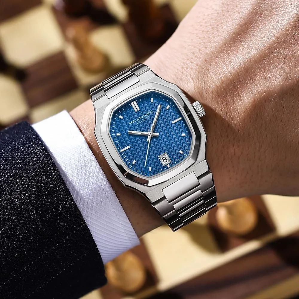 Steel Sapphire Crystal Waterproof SPECHT&SOHNE Watches for Men 38MM Rare Elegant Automatic series Mechanical Watch Stainless 