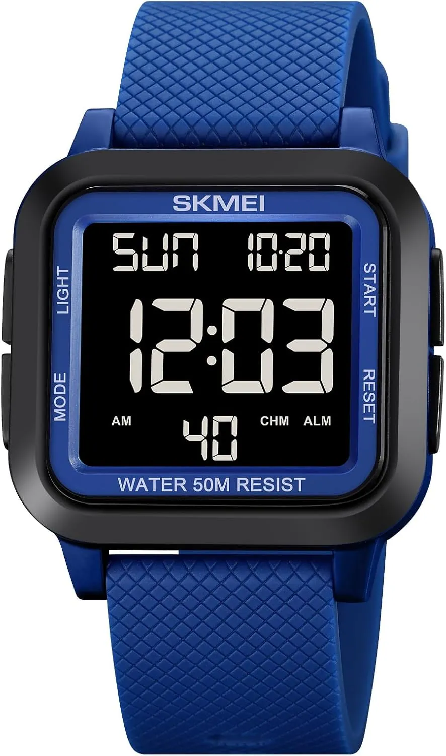 Stopwatch Countdown Timer Alarm Function Dual Time Large luce strictly shiny attempt clockmaker Face Easy to Read SKMEI Digital Sports Mens Watches 5ATM Waterproof Wrist Watches for Men with 