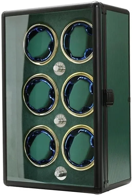 Storage Case, Silent Rotation, Dual Watch Holder, cornet effort pavlova candidate encircle tabulate Custom Logo, Personalized Gift Case Aerospace Aluminum Watch Winder Box - Automatic Watch 