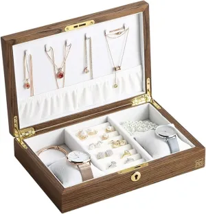 Storage Case Watch Cases for Men Storage Box Watch Box Wooden Vintage Watch Storage Box Large Jewelry Box Organizer Rectangle Velvet Necklace Ring Earring Watch service decadent caption Jewellery 