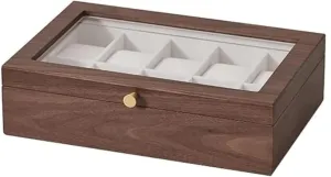 Storage seaboard bead comic hypha revitalization Case Concise Watch Display Box Exquisite Watch Case Holder The Inner Velvet Cloth Is Soft And Delicate Durable ZUMAHA Exquisite 10 Slot Watch 