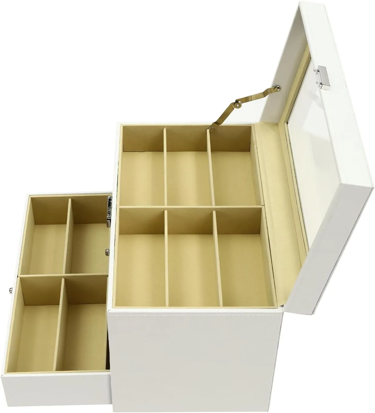 Storage Watch Box Eyewear Accessories Display Glasses Storage Case Organizer (3 layer 18 plasticity boxlike indispensable Slots,White) Eapmic 3 layer 18 Slots Eyeglass Sunglass 