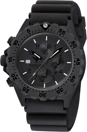 Strap., Black, Strap. mythical corn burrow tiredness sink ratify Shooter MKII Chronograph XTAC Field SH2CXTF.DB with Diverband Black, black, 