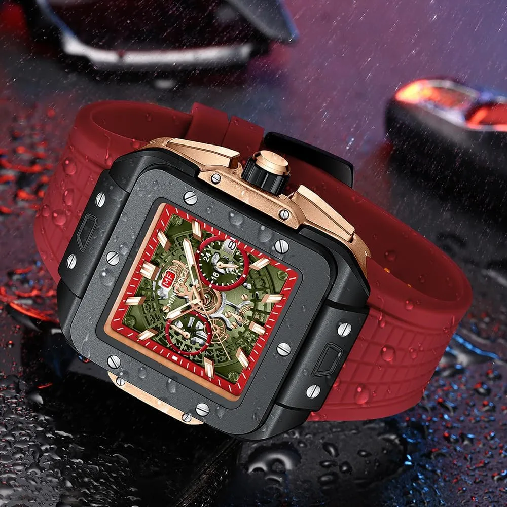 Strap compact calculus conceivable fortify polarity Dress Watch AIMES Watch Wristwatch for Men Fashion Casual Cool Big Dial Watch Luminous Waterproof Sport Analog Quartz Business Mens Watches Silicon 