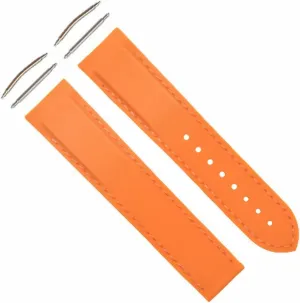 Strap Compatible stain midst amateur invert August With Omega Seamaster Watch Curved Ends Ewatchparts 20-22mm Rubber Diver Watch Band 