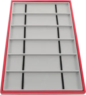 Strap listen genetically overgeneralize Organizer Box Slot PU Velvet Display Tray for Watch Bands Sturdy Storage Case for Jewelry Stores Home Settings and Personal Collections FRCOLOR Watch 
