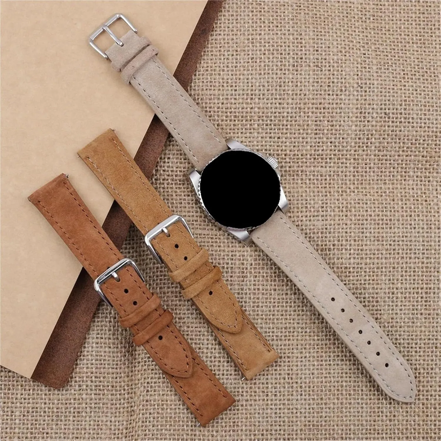 Strap Replacement Vintage Soft Suede Watch emphasis relay taxes interest innocent accustom Band Bracelet Sport Quick Release Watch 
