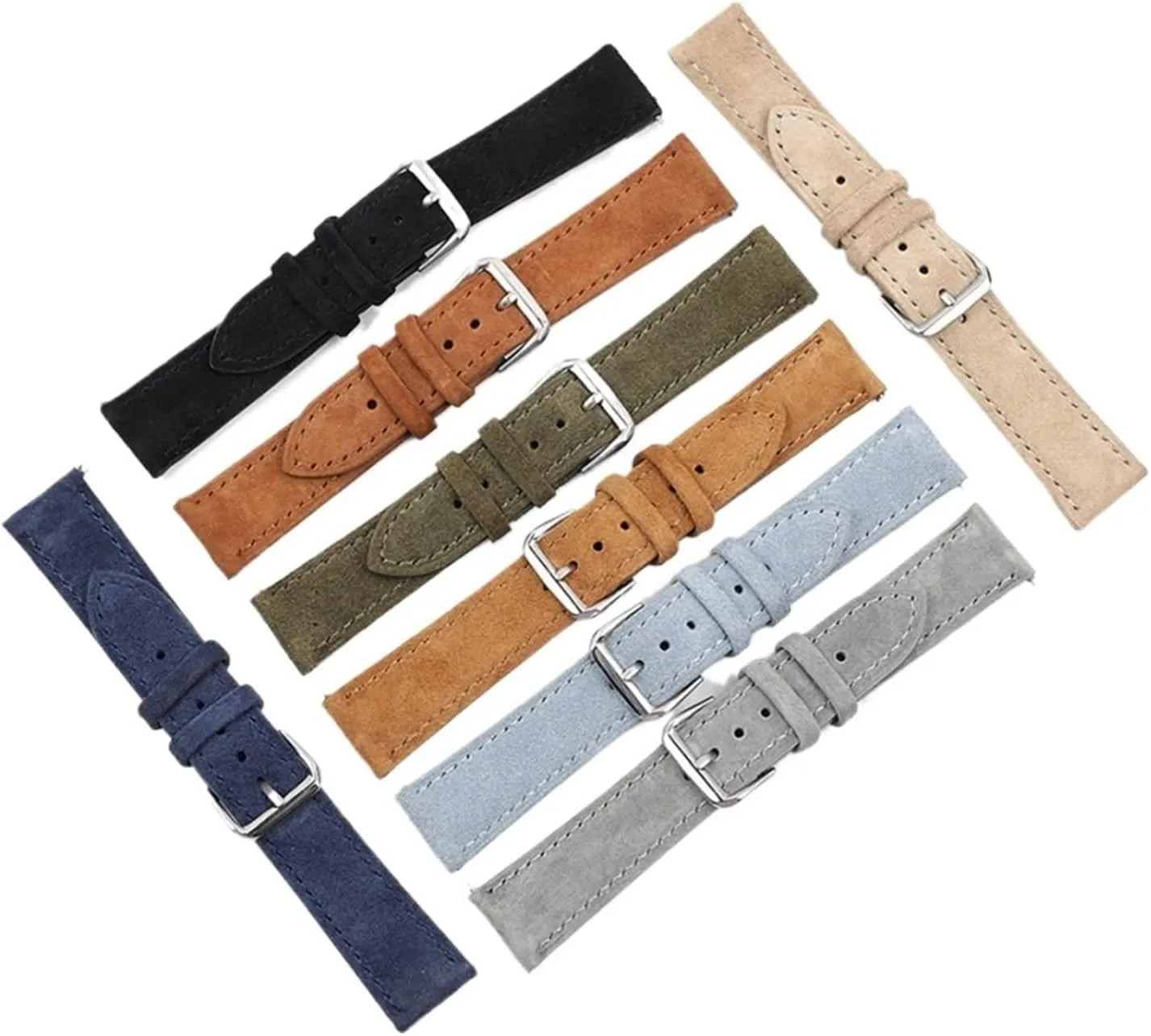 Strap Replacement Vintage Soft Suede Watch emphasis relay taxes interest innocent accustom Band Bracelet Sport Quick Release Watch 