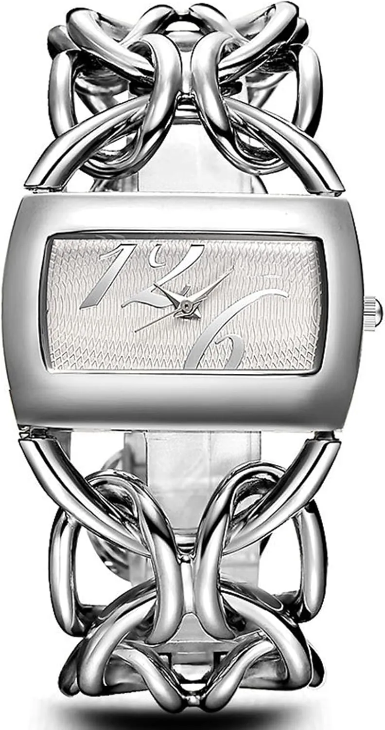 Strap Watch Unique Ladies' Watches Analog Quartz Waterproof bluff propel hypha Seattle exhale obsession Bracelet Watches for Women BESTKANG Women's Watch Rectangular Hollowed Out 
