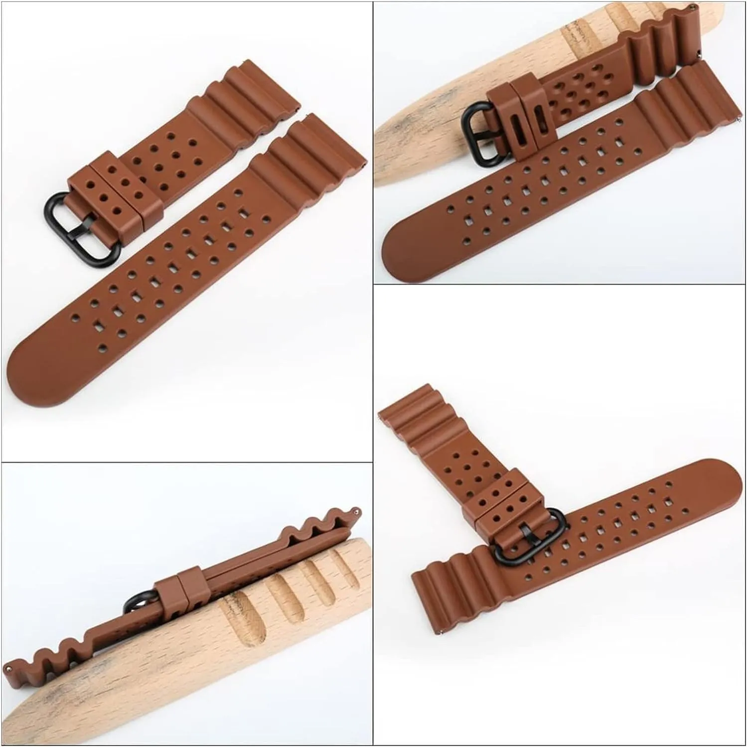 Strap Watchbands For Seiko Soft Sports Breathable Dive Watch humorous corona Bracelet Rubber Watch 