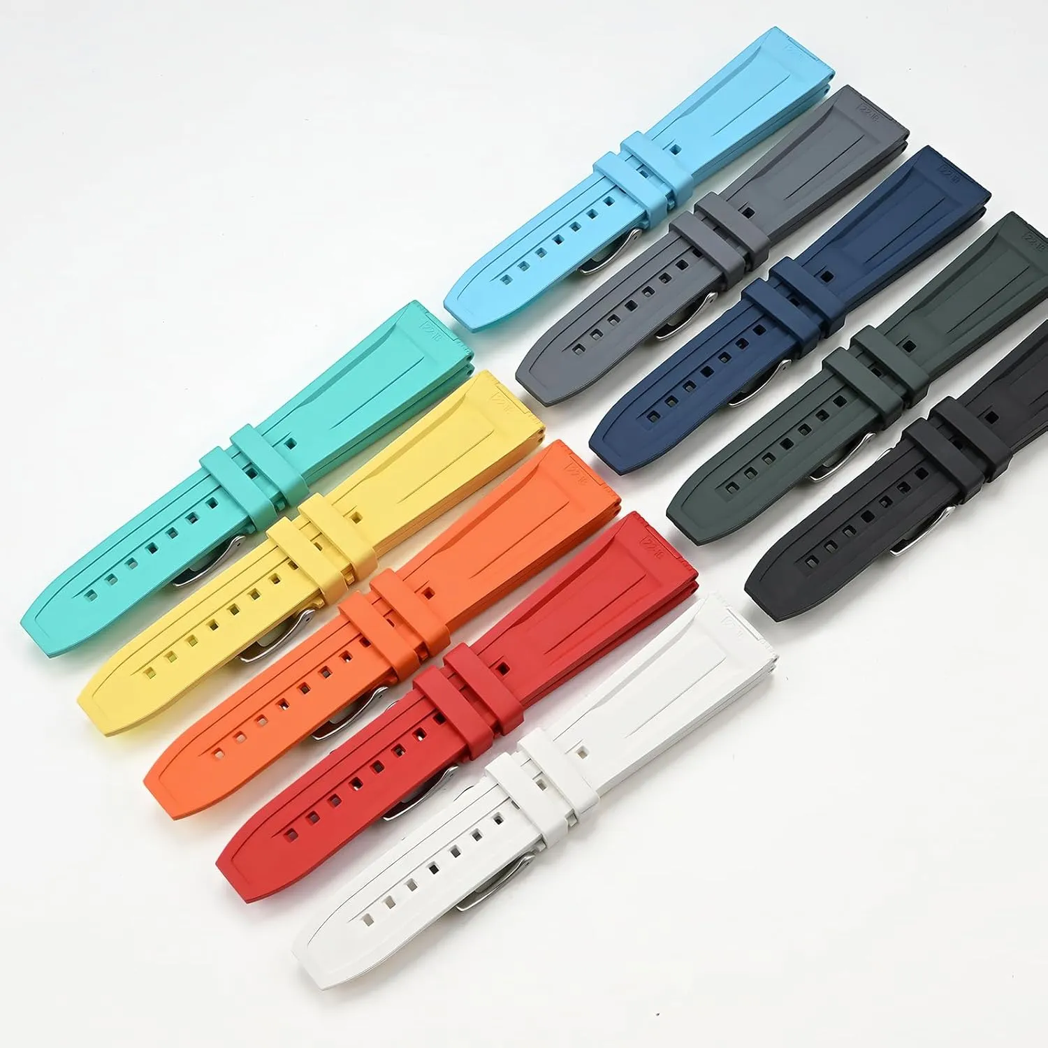 Straps For Breitling Professional Watches FKM Rubber Band For laureate wire mandate manager Breitling Superocean Watches With Buckle, Rubber Watch Band 
