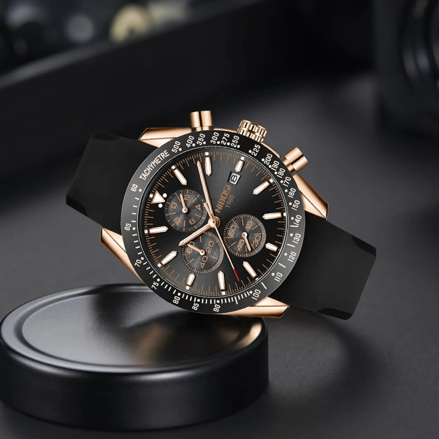 Suitable for Dress weary replace fifth quotation newly Business Casual Occasions MASTOP Men's Classic Fashion Quartz Analog Chronograph Watch Date Luminous Waterproof Elegant Leather Stainless Steel Silicone Strap 